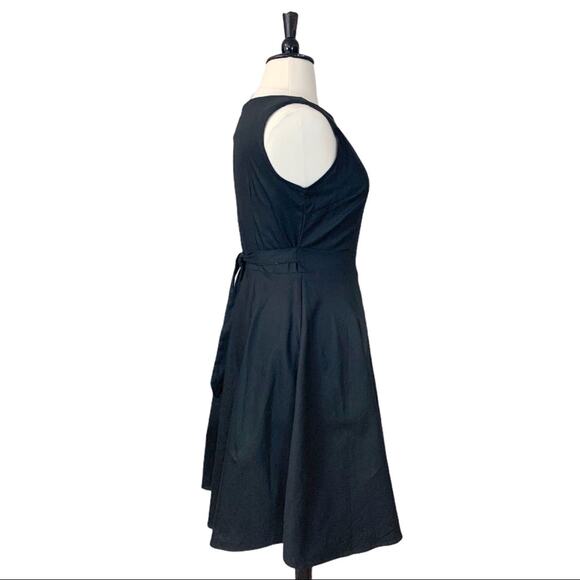 iHOT Fashion Dress Tie Waist A-line Sleeveless Black NEW Women's Size 2XL Plus - Picture 3 of 11
